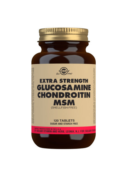 Solgar-Extra Strength Glucosamine Chondroitin MSM Tablets