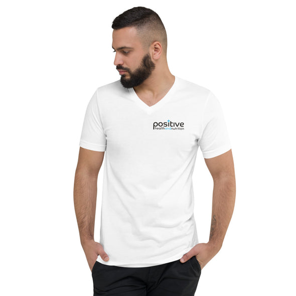 Positive Unisex Short Sleeve V-Neck T-Shirt